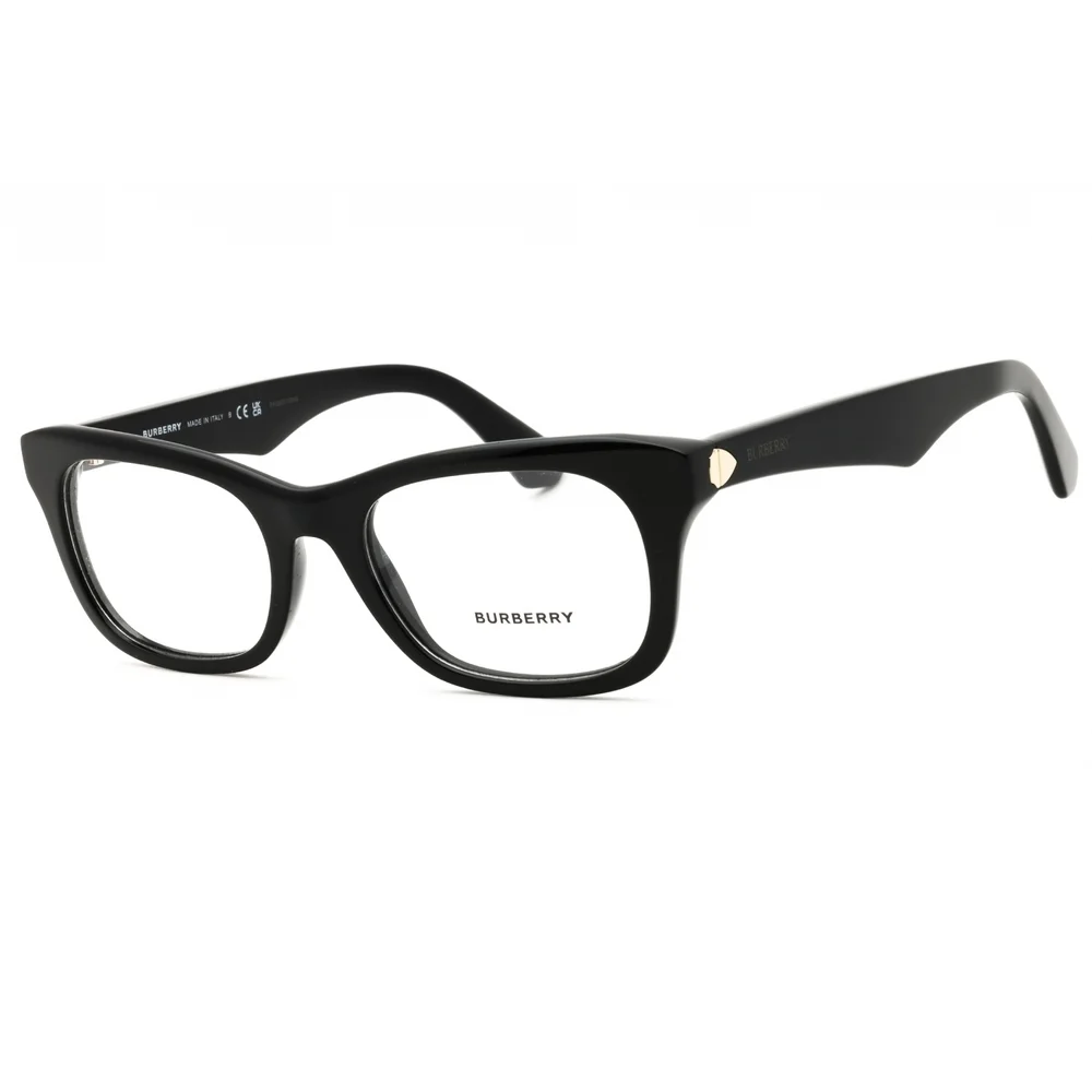 NWT Burberry 0BE2422 Black Rectangle 52mm Eyeglasses